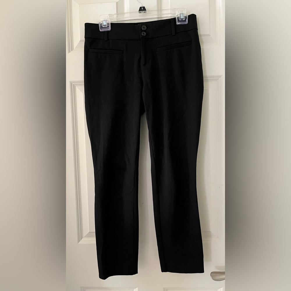 Women’s Anthropologie the essential slim black pants slacks trousers size 4